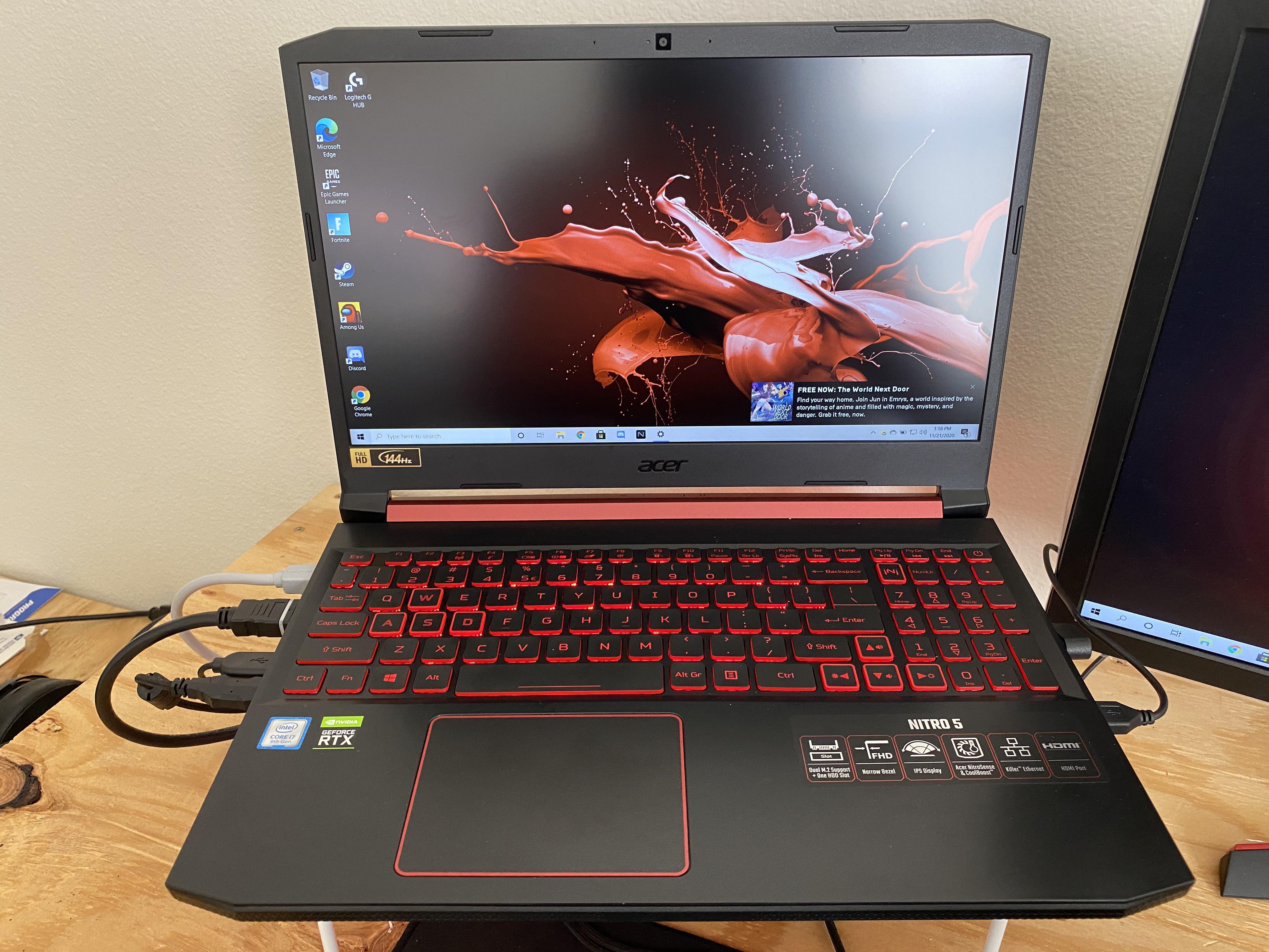 Разгон acer nitro 5