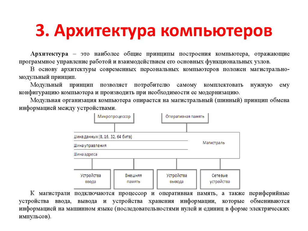 Многоуровневая структура компьютера