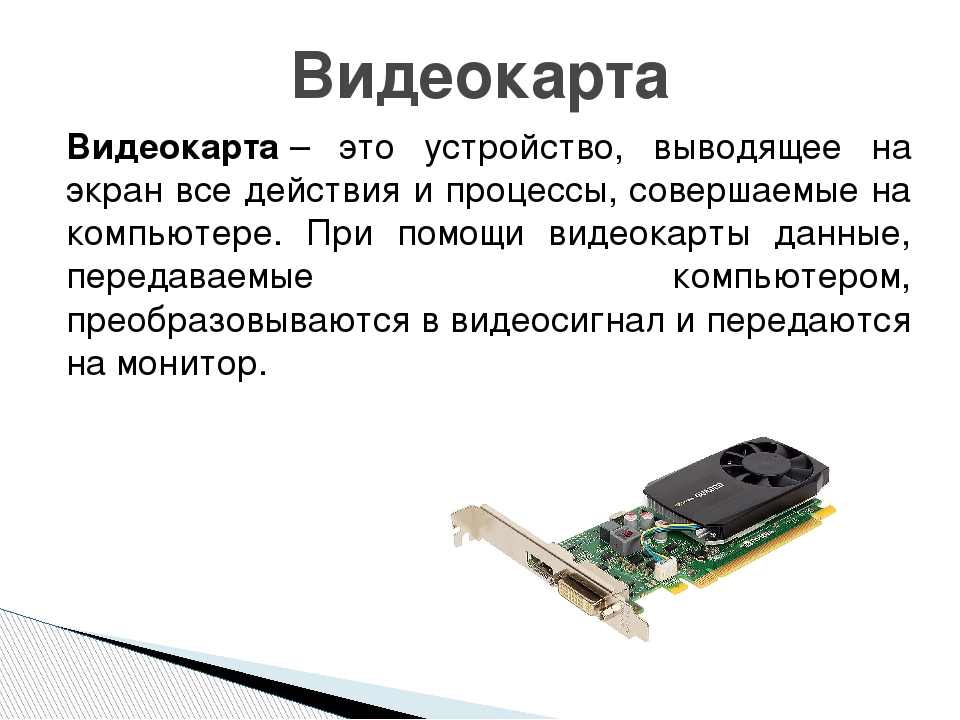 Видеокарта: устройство, функции