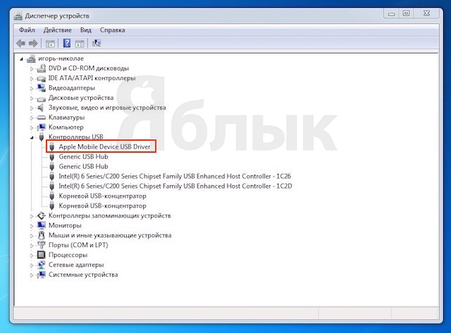 Itunes не видит ipad