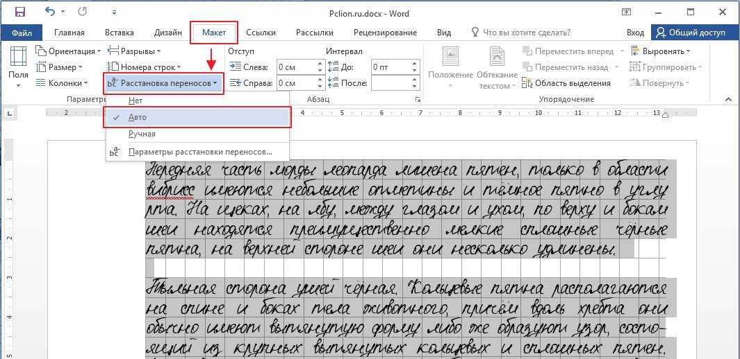 Создание рукописного конспекта в microsoft word