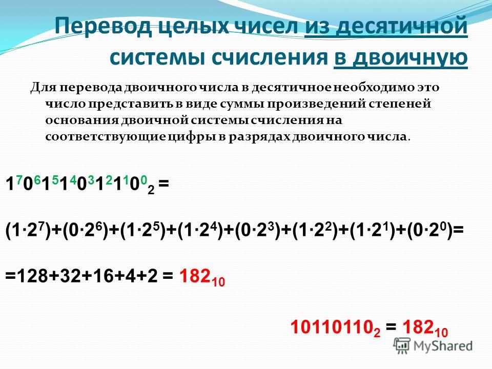 Системы счисления