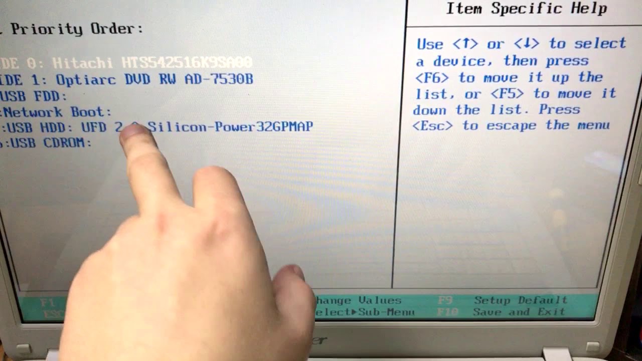 Установка виндовс 10 с флешки на ноутбук acer aspire 3 через биос. как загрузиться с usb-диска,если ваш компьютер не поддерживает загрузку с usb.