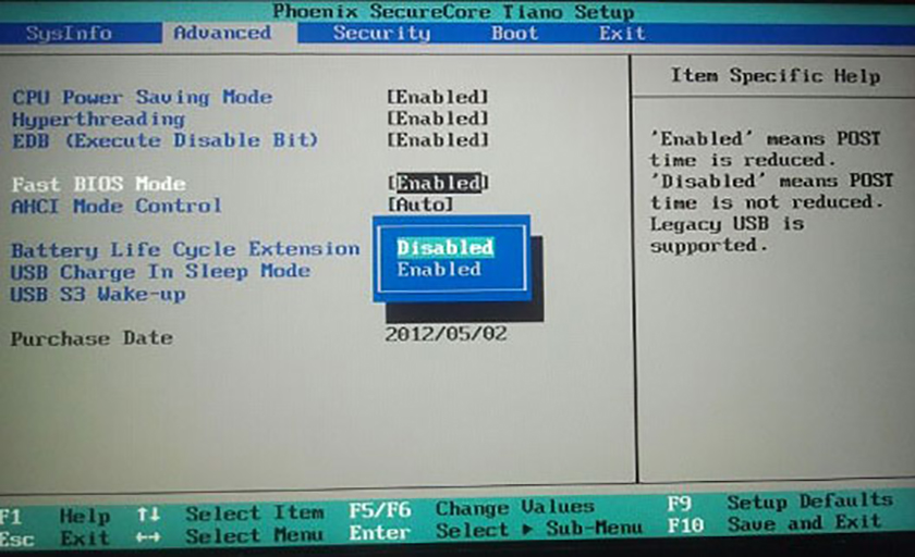 Настройки bios нетбука samsung
