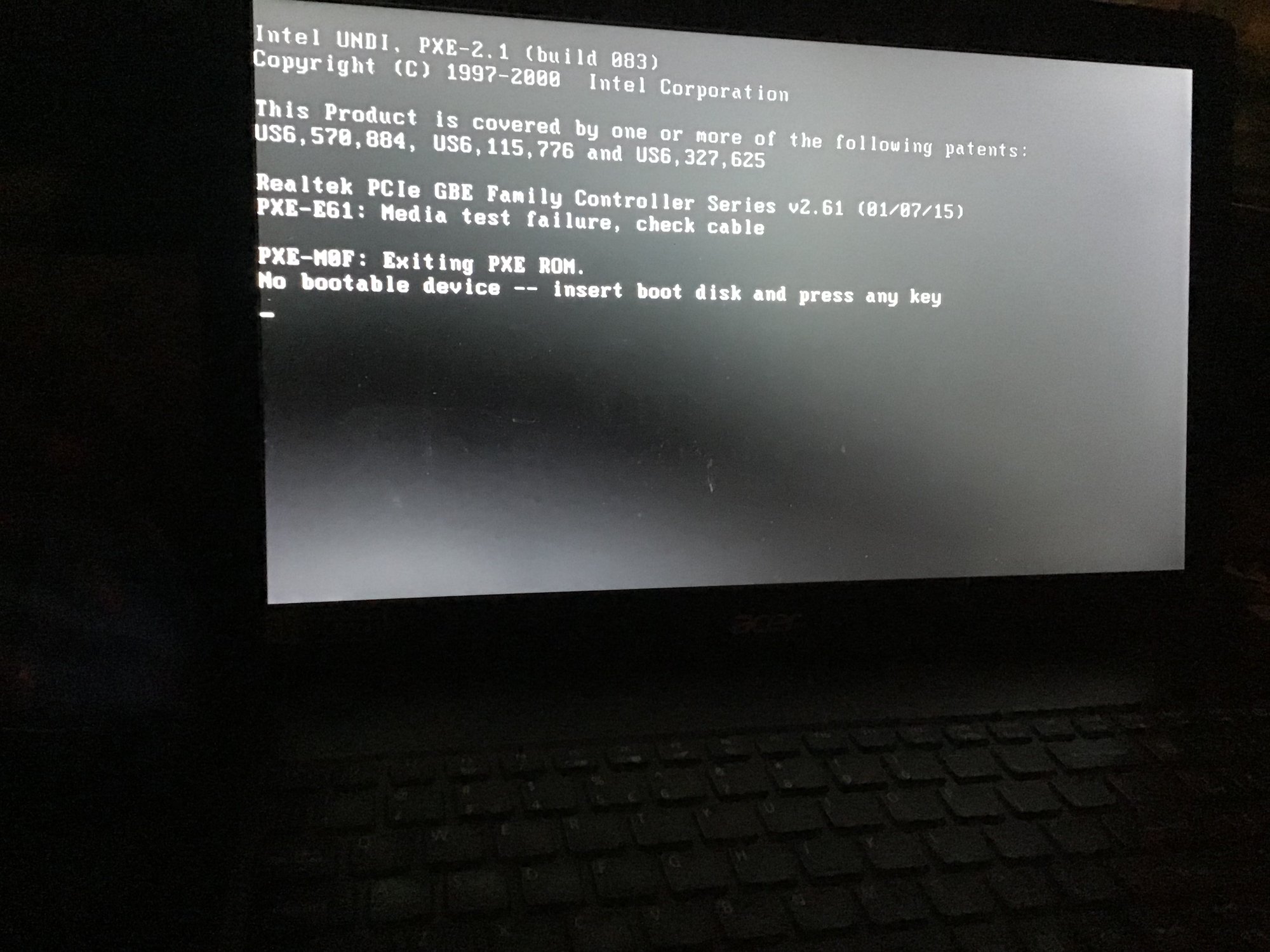 No bootable device: что делать и почему возникает