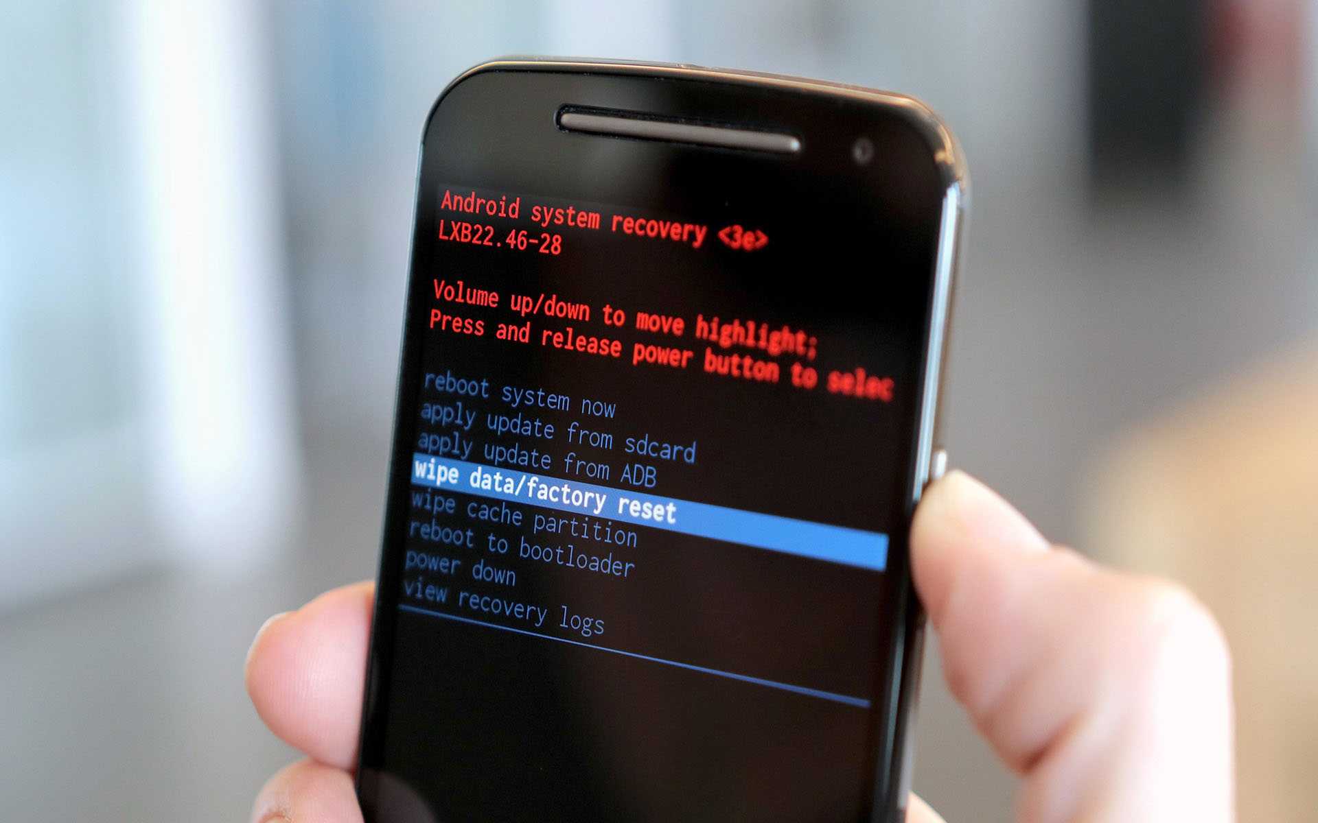 Как перезагрузить android