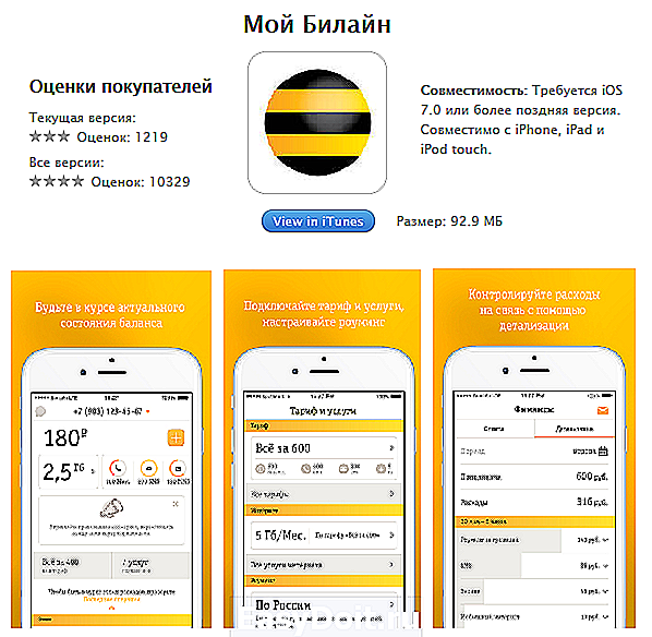 Личный кабинет билайн