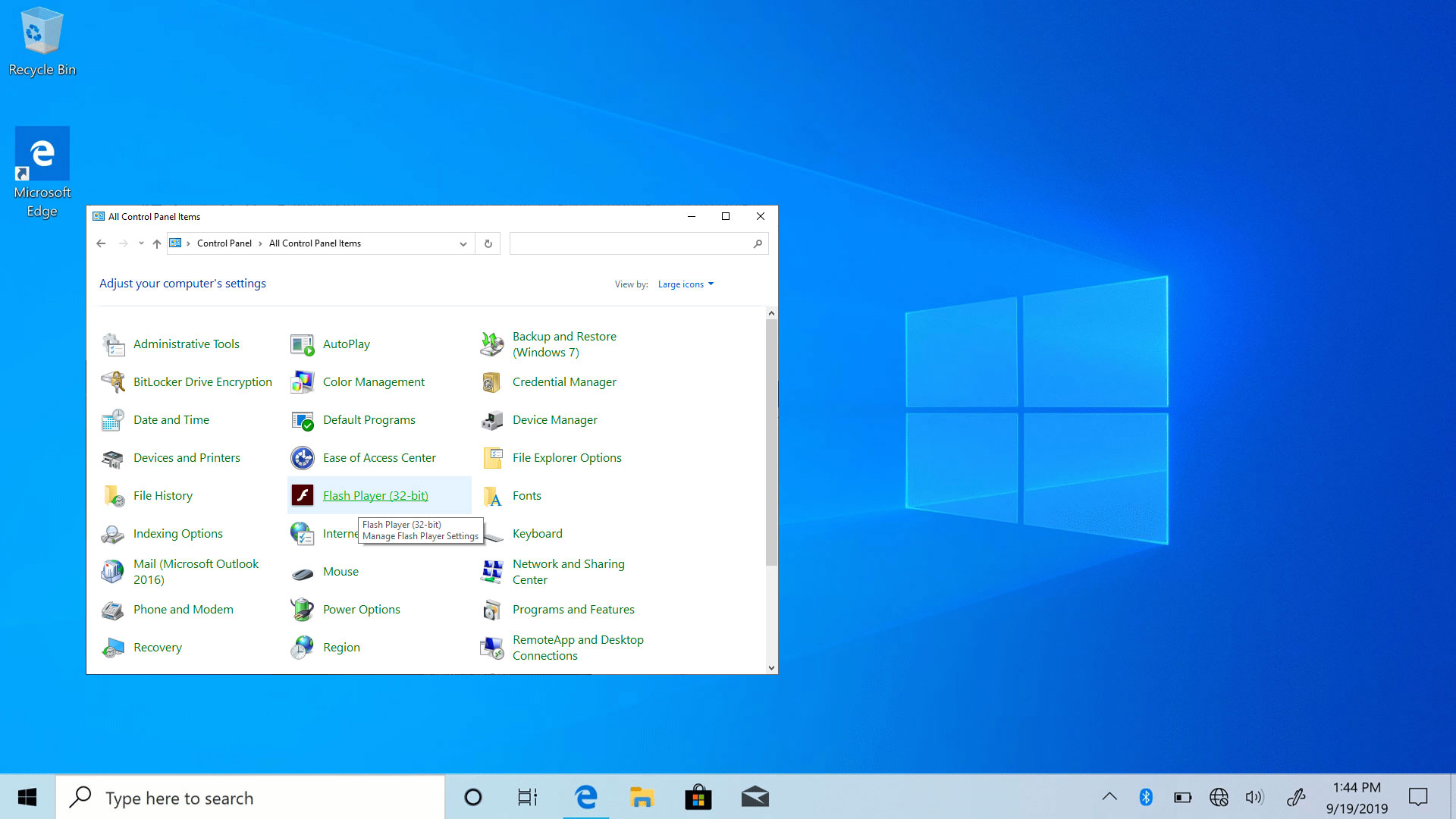 Как открыть панель управления в windows 10