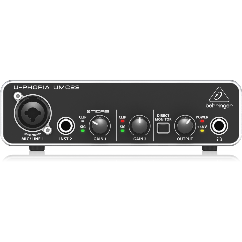 Как настроить аудиокарту behringer umc22