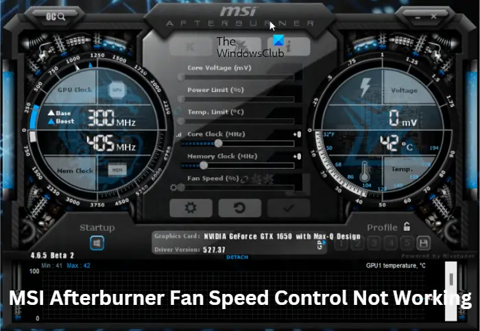 MSI Afterburner программа для разгона дискретных видеокарт и монитор рабочих характеристик графического ускорителя Покажем как разблокировать Fan Speed в