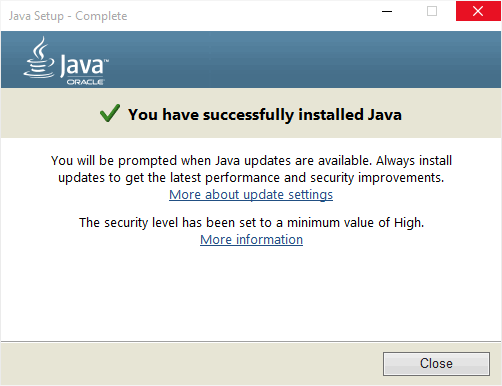 Обновить java 32/64 bit до последней версии (java update)