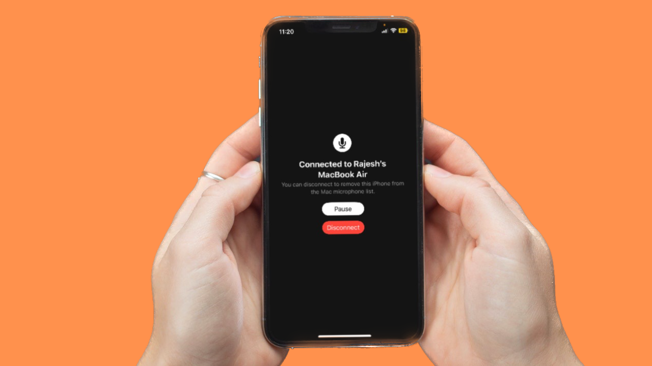 How to use iphone as microphone for windows pc