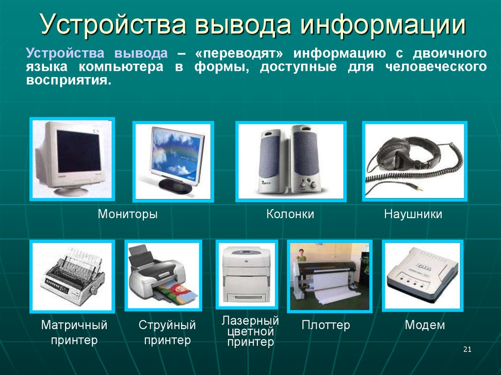 Устройства ввода информации