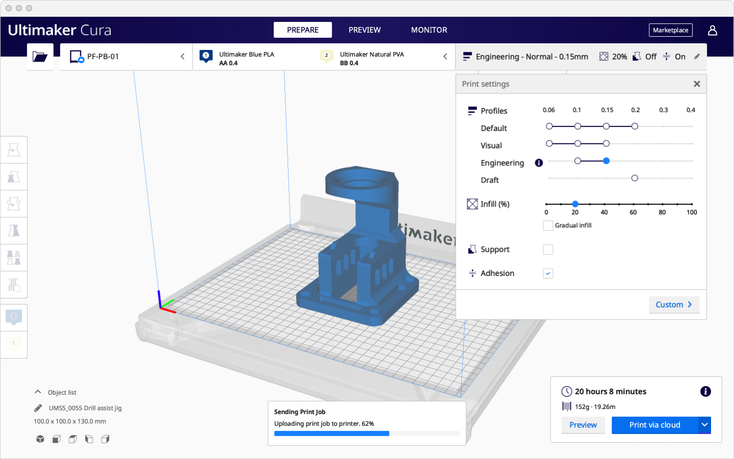 Плагин для слайсеров cura и prusa - shui - прошивка для 3d-принтеров